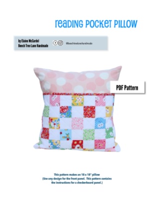 Reading Pocket Pillow Pattern Cover Page